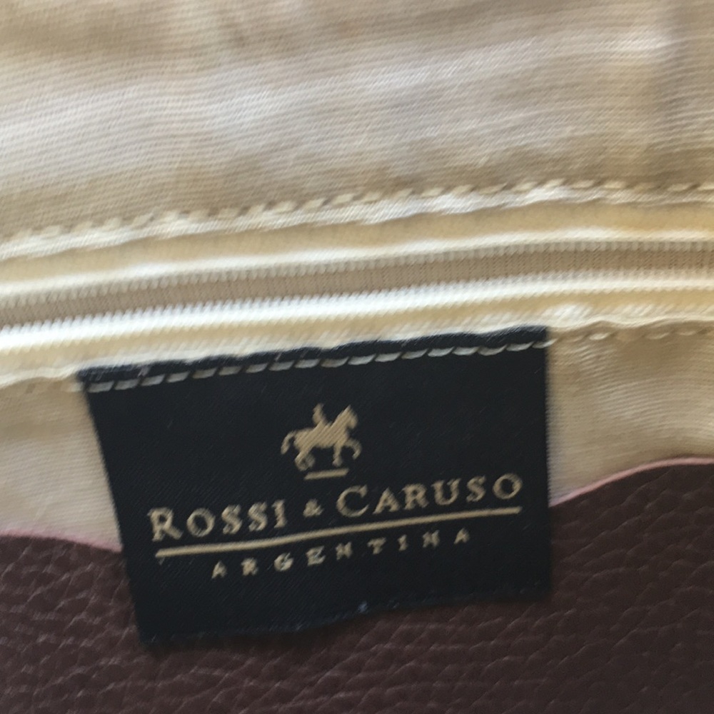 🌟Rossi & Caruso Argentina Brown Pebbled Leather Hobo Bag - Picture 8 of 10